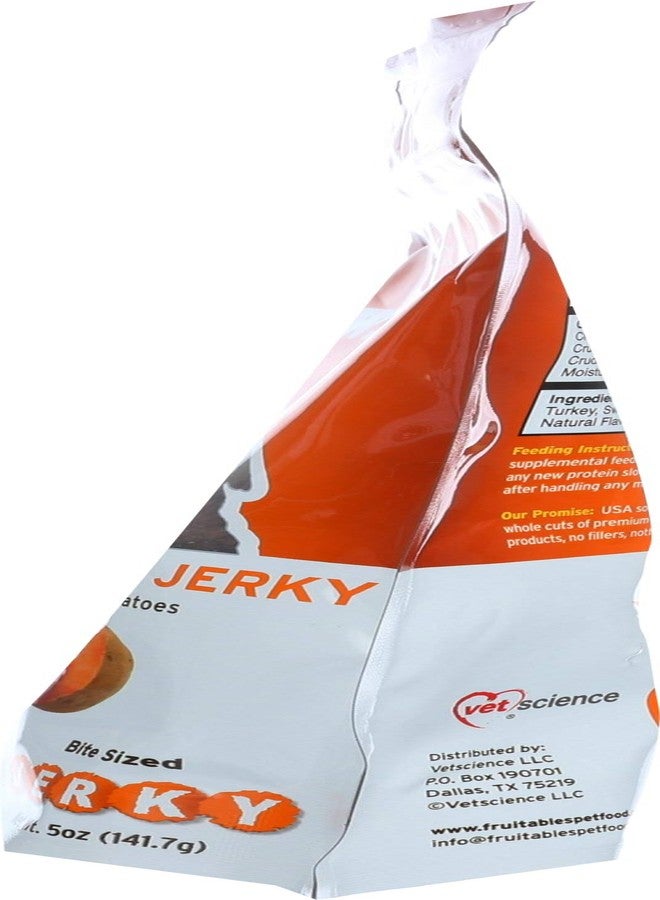 Fruitables Whole Jerky Bites, Healthy Dog Treats, Puppy Essentials, Jerky Dog Treats, Made in the USA, No Artificial Ingredients, Turkey & Sweet Potato Flavor, 5oz - Image 4